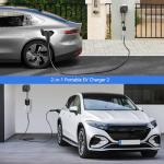 32A Portable Level 2 EV Charger with 25ft Cable