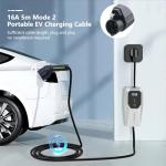 32A Portable Level 2 EV Charger with 25ft Cable