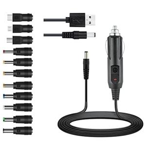 GutReise 12V Car Charger with 11 Connectors
