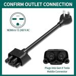 Tesla NEMA 6-15 Adapter for Mobile Chargers