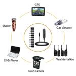 GutReise 12V Car Charger with 11 Connectors