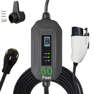 PRIMECOM Level 2 Portable EV Charger, 30ft & 50ft