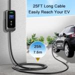 32A Level 2 Portable EV Charger with 25FT Cable
