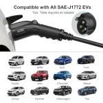 32A Level 2 Portable EV Charger with 25FT Cable