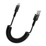Coiled USB-C Car Charger for iPhone and Samsung