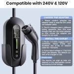 YLITES 32A Portable Fast EV Charger with 25ft Cable