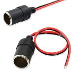 KSOPUERT Car Charger Female Socket Cable Adapter