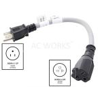1FT EV Charging Adapter: Household Plug to NEMA 6-20R