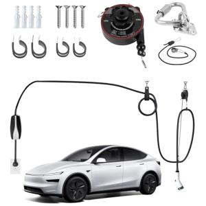 Retractable EV Charging Cable Management System