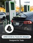 LENZ CCS1 to Tesla Charging Adapter for Fast Charging