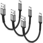 6 Inch Braided USB-C Charging Cable 3 Pack