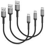 6 Inch Braided USB-C Charging Cable 3 Pack