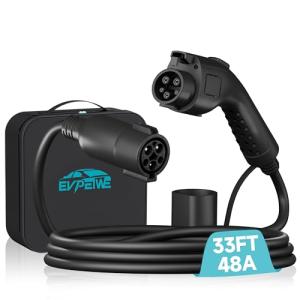 48Amp J1772 EV Charger Extension Cable 33ft