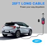 Portable Level 2 EV Charger with 25ft Cable