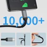 1ft USB C Cable 3-Pack for Fast Charging