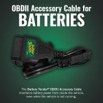 OBDII Adapter Cable for 12V Battery Charging