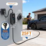 NexCyber 32A Level 2 EV Charger with WiFi