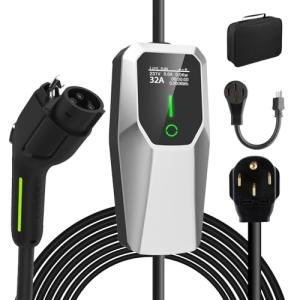 Junsun 32Amp Portable EV Charger with 20FT Cable