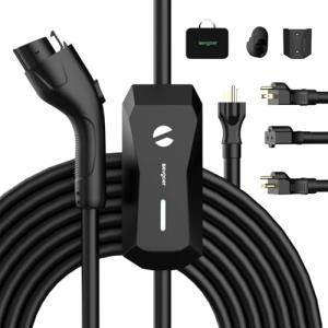 Portable 16A Level 1 EV Charger with 25FT Cable