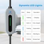 Portable EV Charger with 25ft Cable, 16A