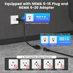 Adjustable 16Amp EV Charger with 25FT Cable