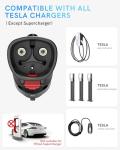 Tesla to J1772 Charging Adapter, 60Amp, Portable