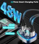 Bluetooth Car Adapter with Fast Charging and FM Radio