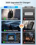 Portable EVDANCE Level 1 & 2 EV Charger for Tesla