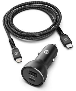 Fast Charging Dual Port Car Charger for iPhone