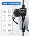 SEGUMA Portable Level 2 EV Charger with 25ft Cable