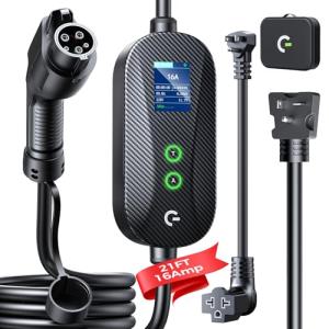 Grasside Portable Level 1&2 EV Charger with Timer