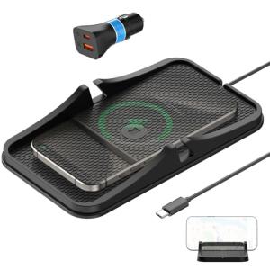 Wireless Car Charger Pad for iPhone and Samsung