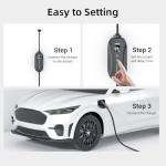 16A Portable EV Charger with 25FT Cord