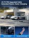 Portable Level 2 EV Charger - 40Amp, 240V, 23ft Cable