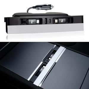 Tesla Center Console USB Hub Charger with Fast Cables