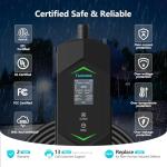 Taranasa 40A Level 2 EV Charger with 20ft Cable