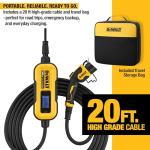 DEWALT Portable Level 2 EV Charger, 32 Amps