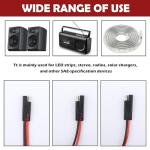 5-Pack 14 Gauge SAE Battery Connector Cables