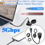 QIANRENON 2-in-1 USB Adapter for Car Dashboard