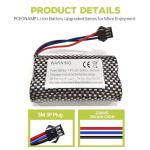 Fytoo 2-Pack 7.4V Lithium Battery for RC Cars