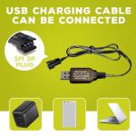 Fytoo 2-Pack 7.4V Lithium Battery for RC Cars