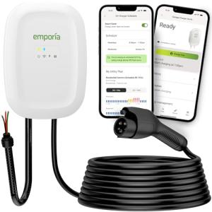 Emporia 48 Amp Level 2 EV Charger, WiFi, 25ft