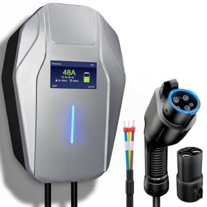 Level 2 EV Charger with Tesla Adapter & Smart App