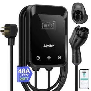AIMILER Level 2 EV Charger with WiFi, 25ft Cable