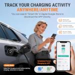 AIMILER Level 2 EV Charger with WiFi, 25ft Cable