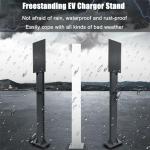 Outdoor EV Charger Pedestal Stand for Heavy-Duty Mount