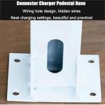 Outdoor EV Charger Pedestal Stand for Heavy-Duty Mount