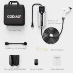 GODIAG Adjustable 16Amp EV Charger with 21ft Cable