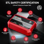 Foval 12V Automatic Battery Charger 1000mA