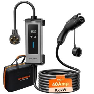 WOLFBOX 40Amp Level 2 Portable EV Charger